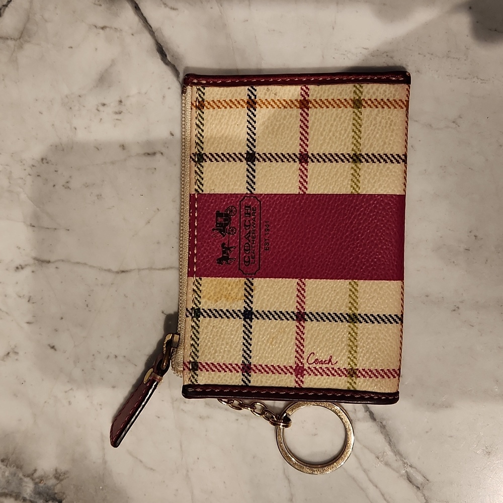 Coach wallet with key chain